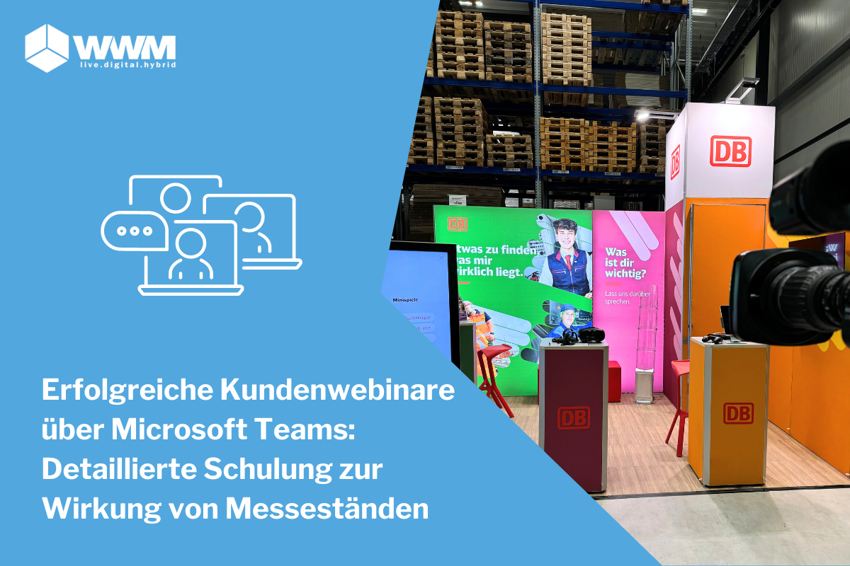 Erfolgreiche Kundenwebinare über Microsoft Teams: Detaillierte Schulung zur Wirkung von Messeständen