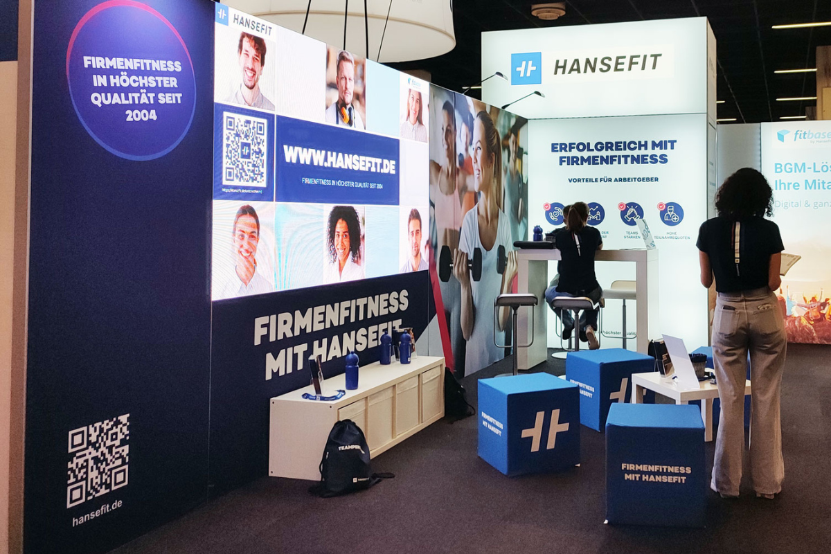 Exhibition stand design for Hansefit at Zukunft Personal