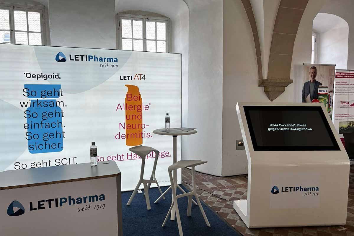 Mobiler Messestand for LETI Pharma