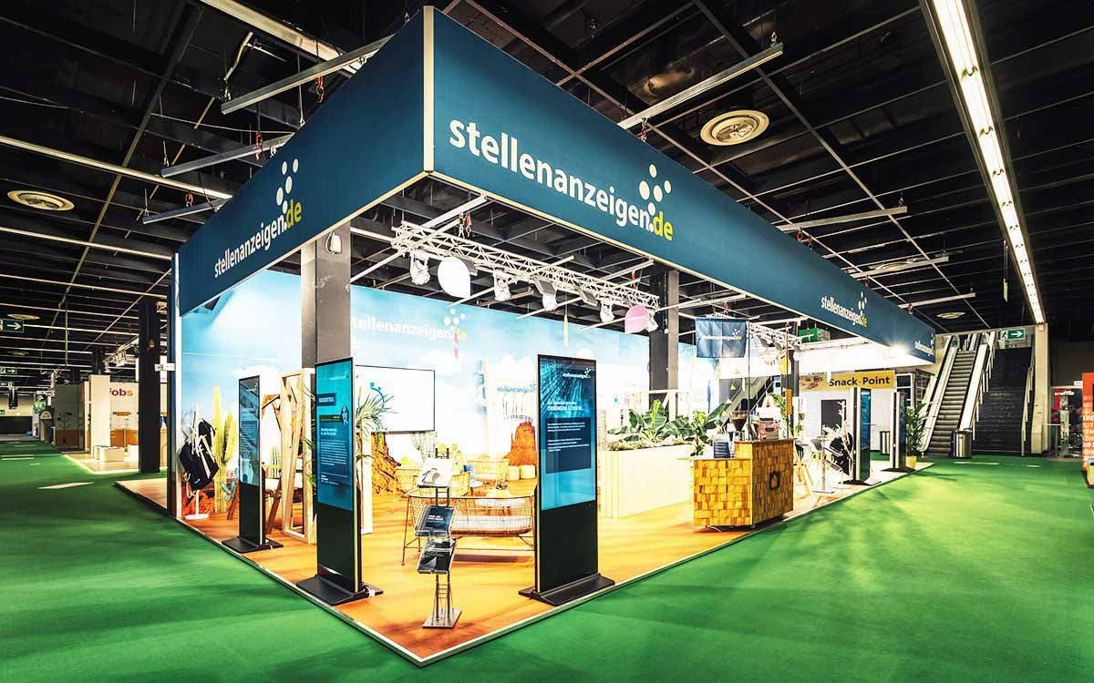 Individueller Messestand Stellenanzeigen