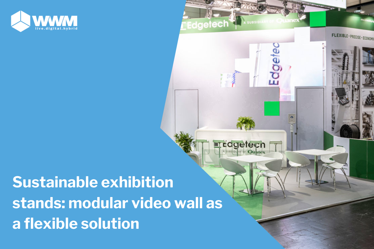 Sustainable exhibition stands: modular video wall as a flexible solution