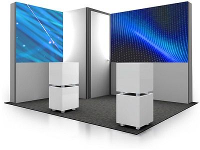 Modularer Messestand mit VLB62-Rahmensystemen