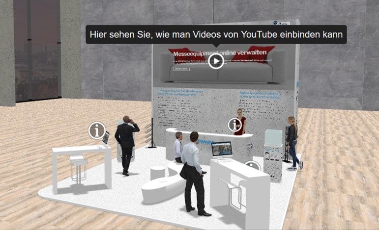 Das Konzept virtueller Messestand 