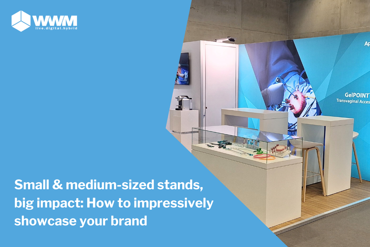 Small & medium-sized stands, big impact: how to impressively showcase your brand