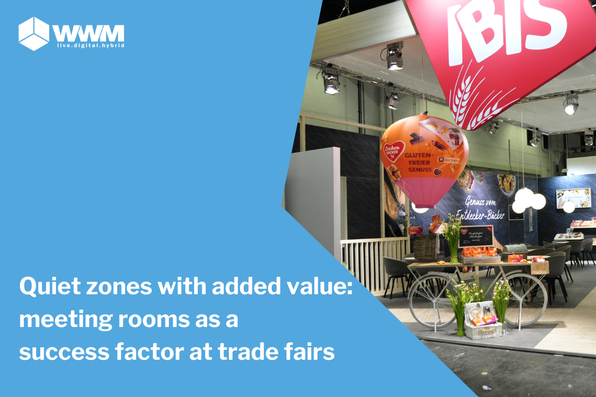 Quiet zones with added value: meeting areas as a success factor at trade fairs