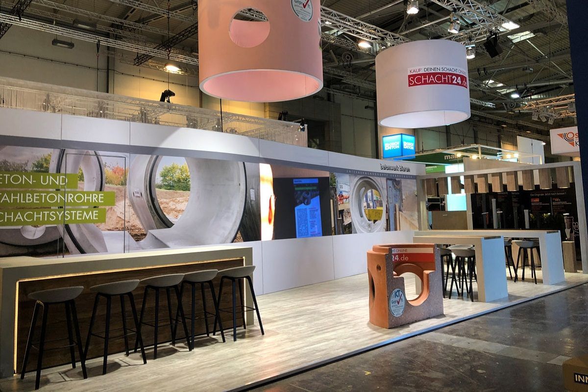 Integration of exhibits in the trade fair stand design