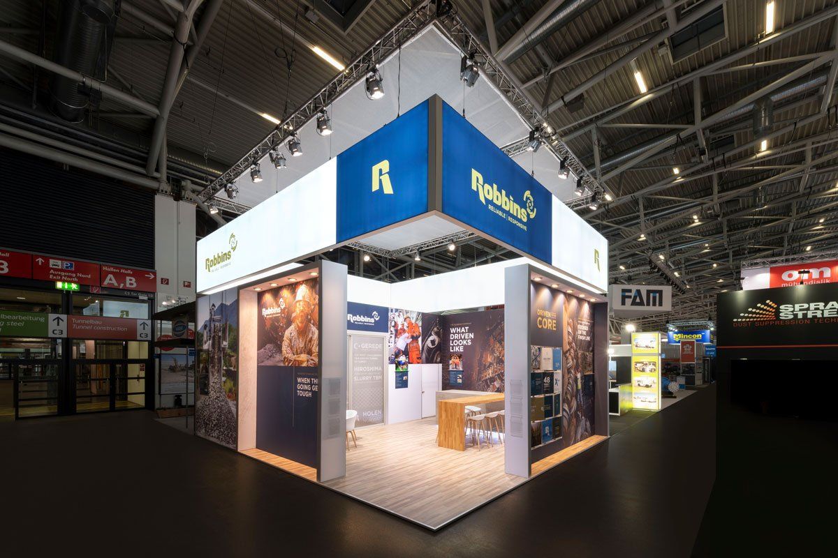 Creative exhibition stand design for Robbins