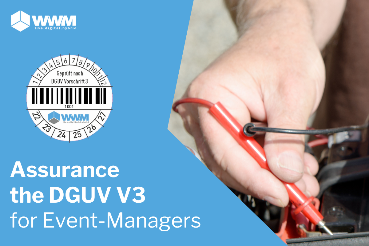 Ensuring compliance with DGUV V3 at trade fairs and events for event managers